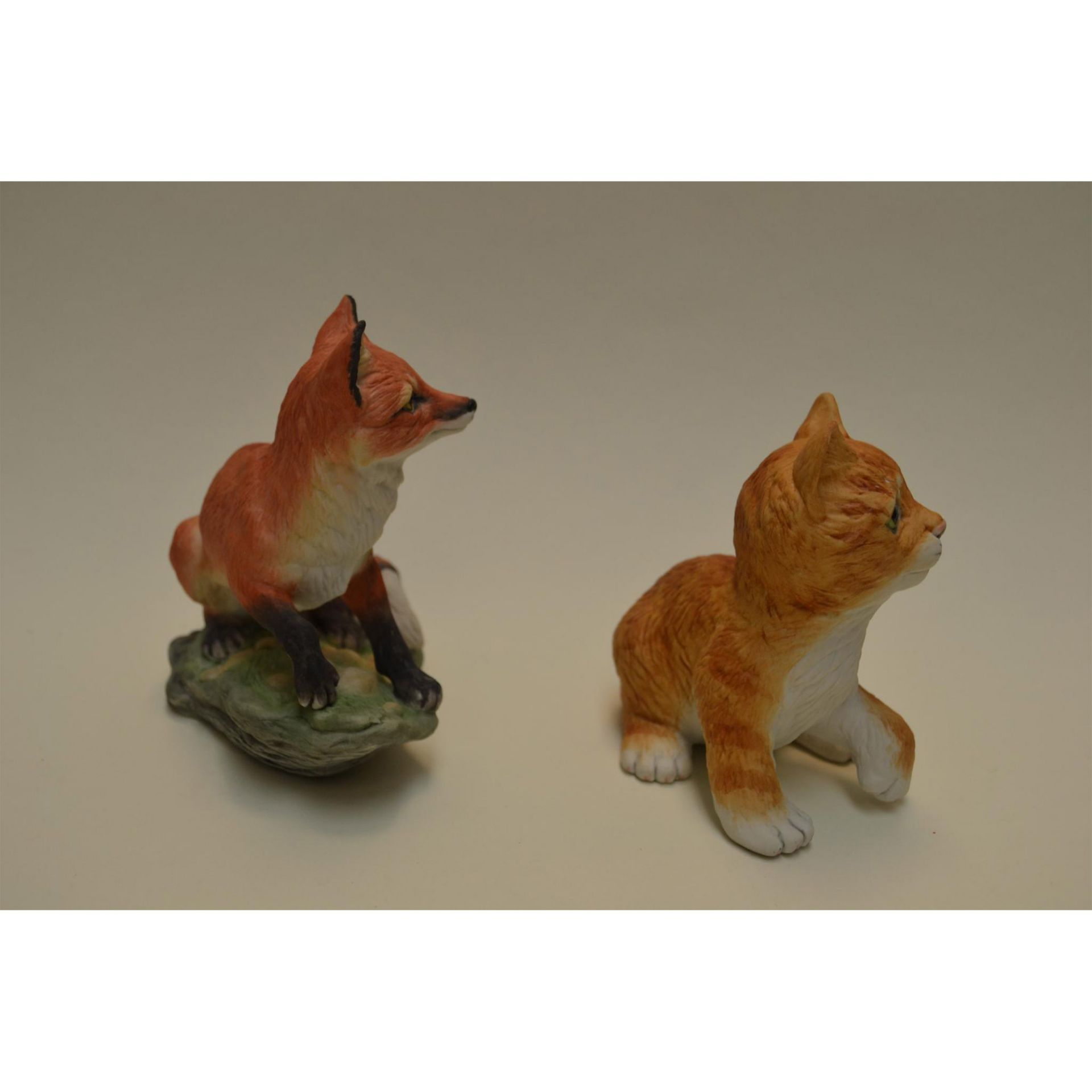 Boehm Porcelain Red Fox And Kitten , 2 Pcs - Image 4 of 6