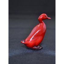 Royal Doulton Flambe Duck, Standing, 2.25"H Figurine