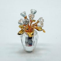 Swarovski Crystal Figurine, Vase of Flowers