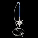Swarovski Crystal Ornament, Rockefeller Star with Stand