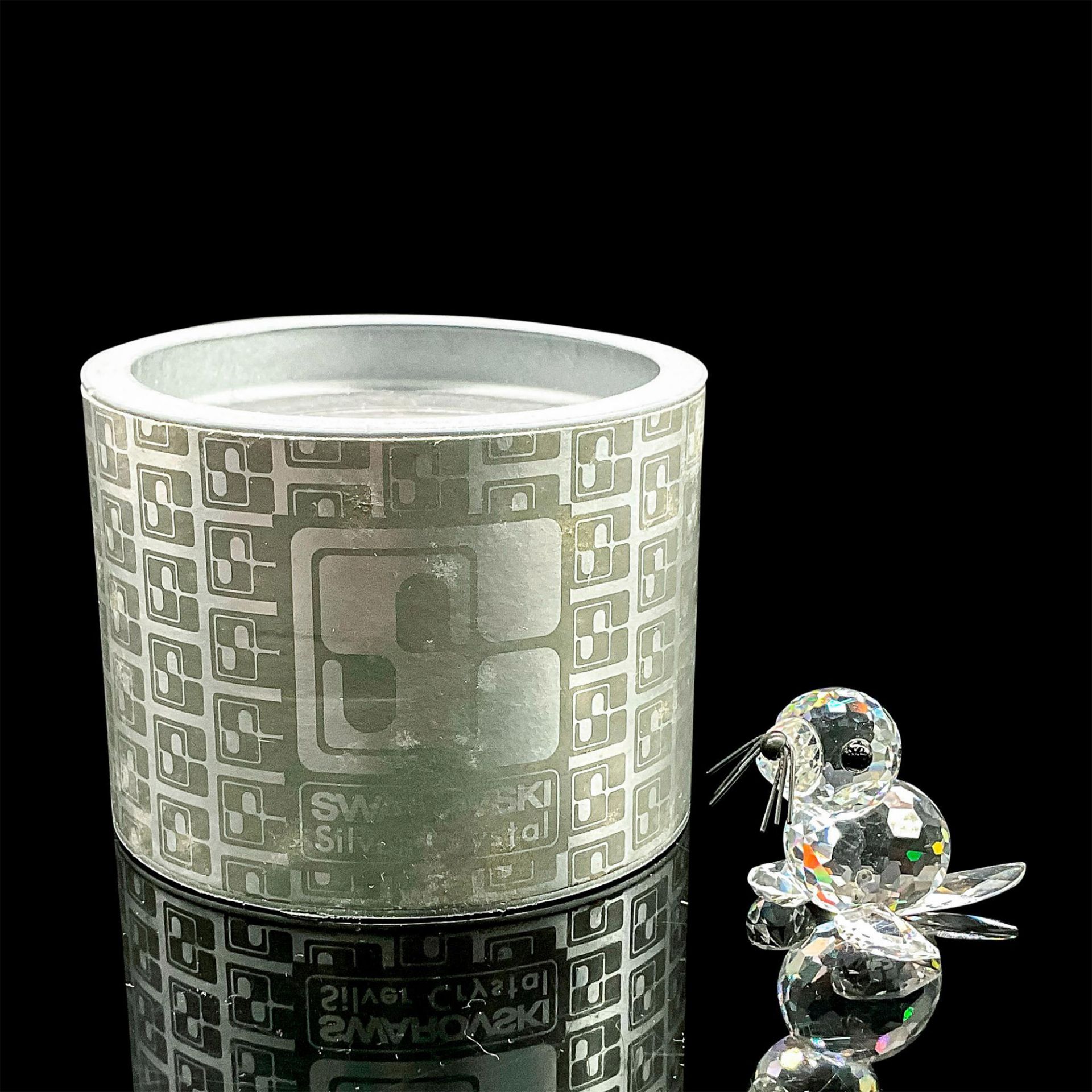 Swarovski Silver Crystal Figurine, Seal - Image 5 of 5