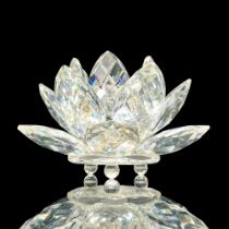 Swarovski Crystal Candle Stick Holder, Water Lily