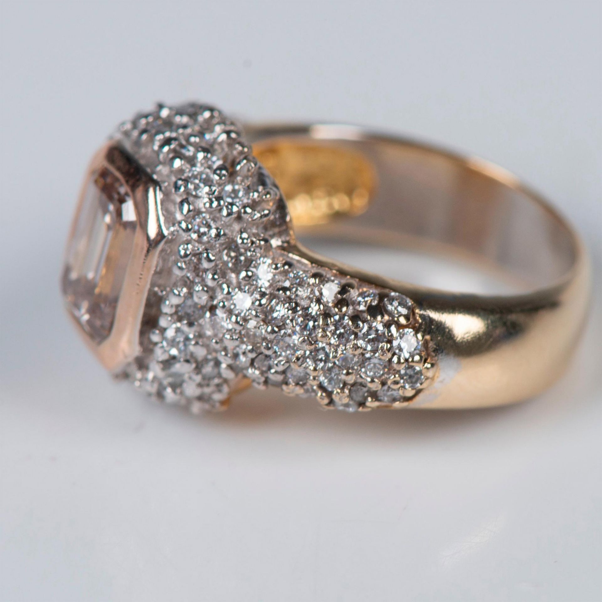 Radiant 14K Gold & 2.77CTW Diamond Ring - Bild 2 aus 10