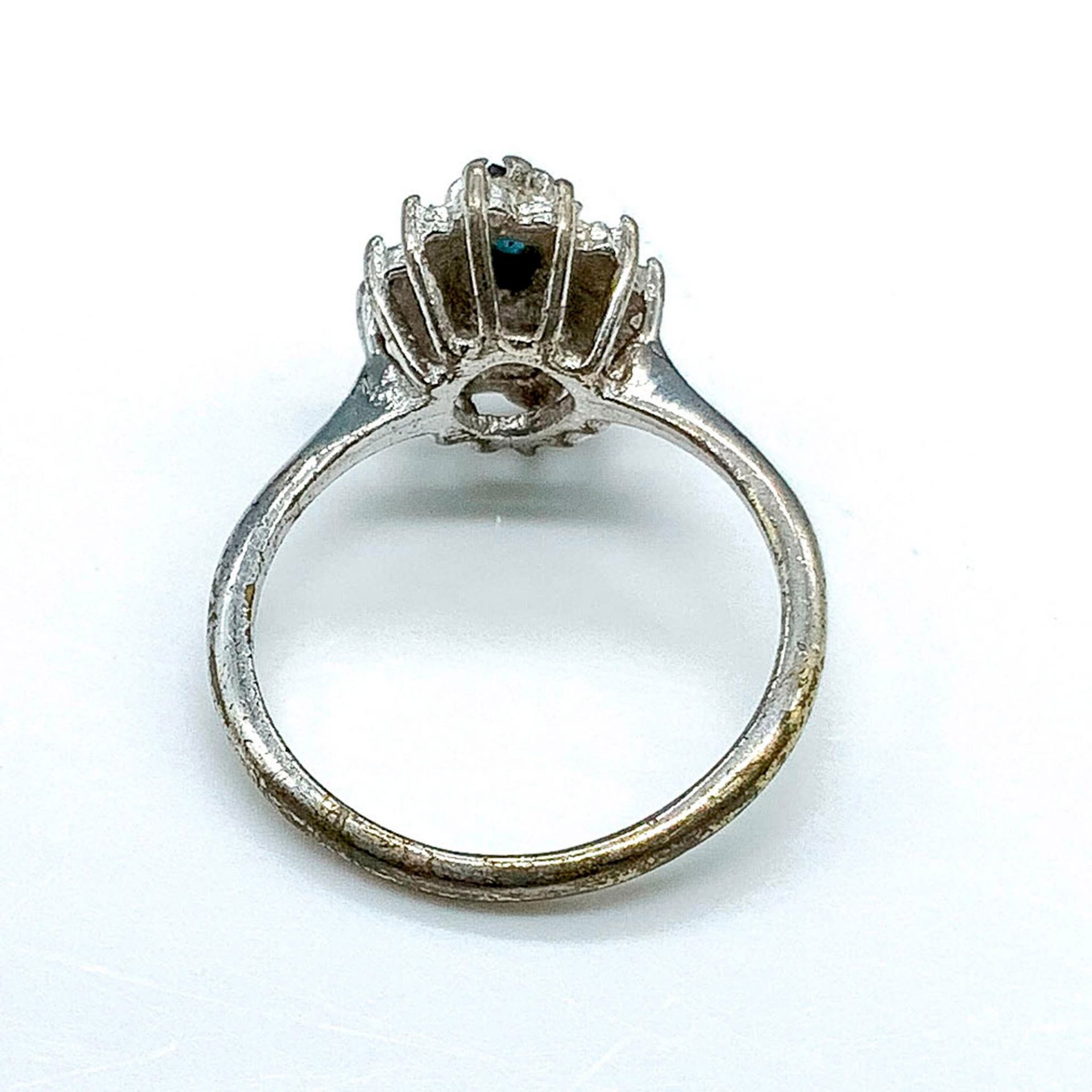 Silver Tone Metal and Rhinestone Ring - Image 2 of 2