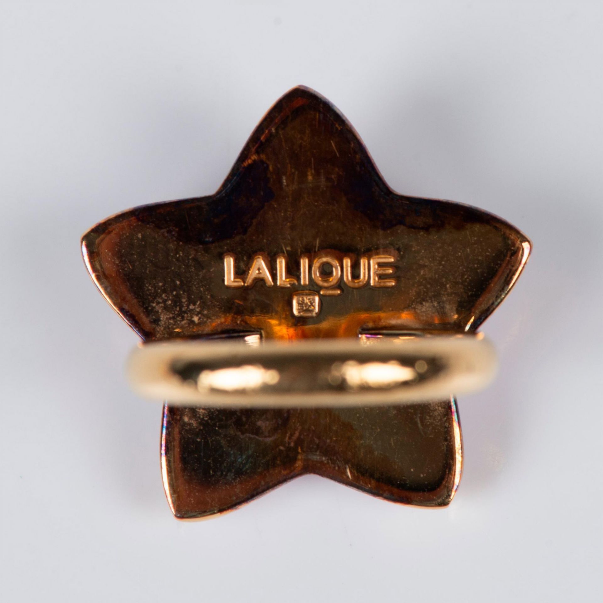 2pc Lalique Paris Pink Oceania Starfish Necklace & Ring - Bild 10 aus 14