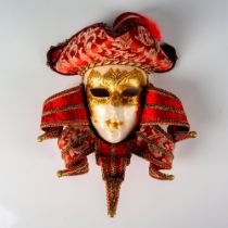Venetian Mask, Casanova, Red and Gold