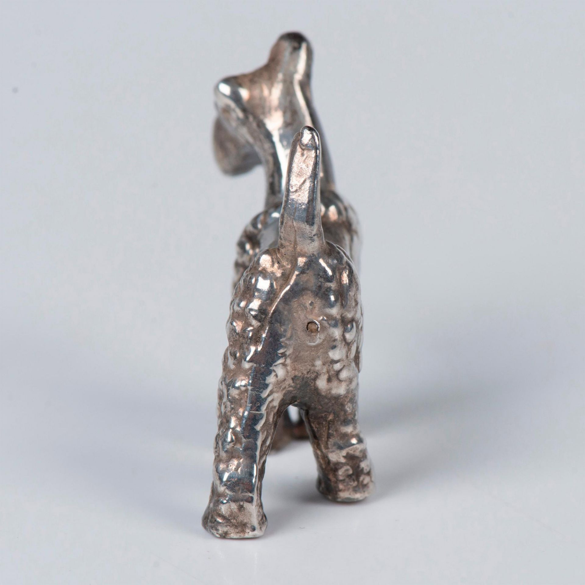 Vintage Mini Sterling Silver Terrier Dog Figurine - Image 3 of 6