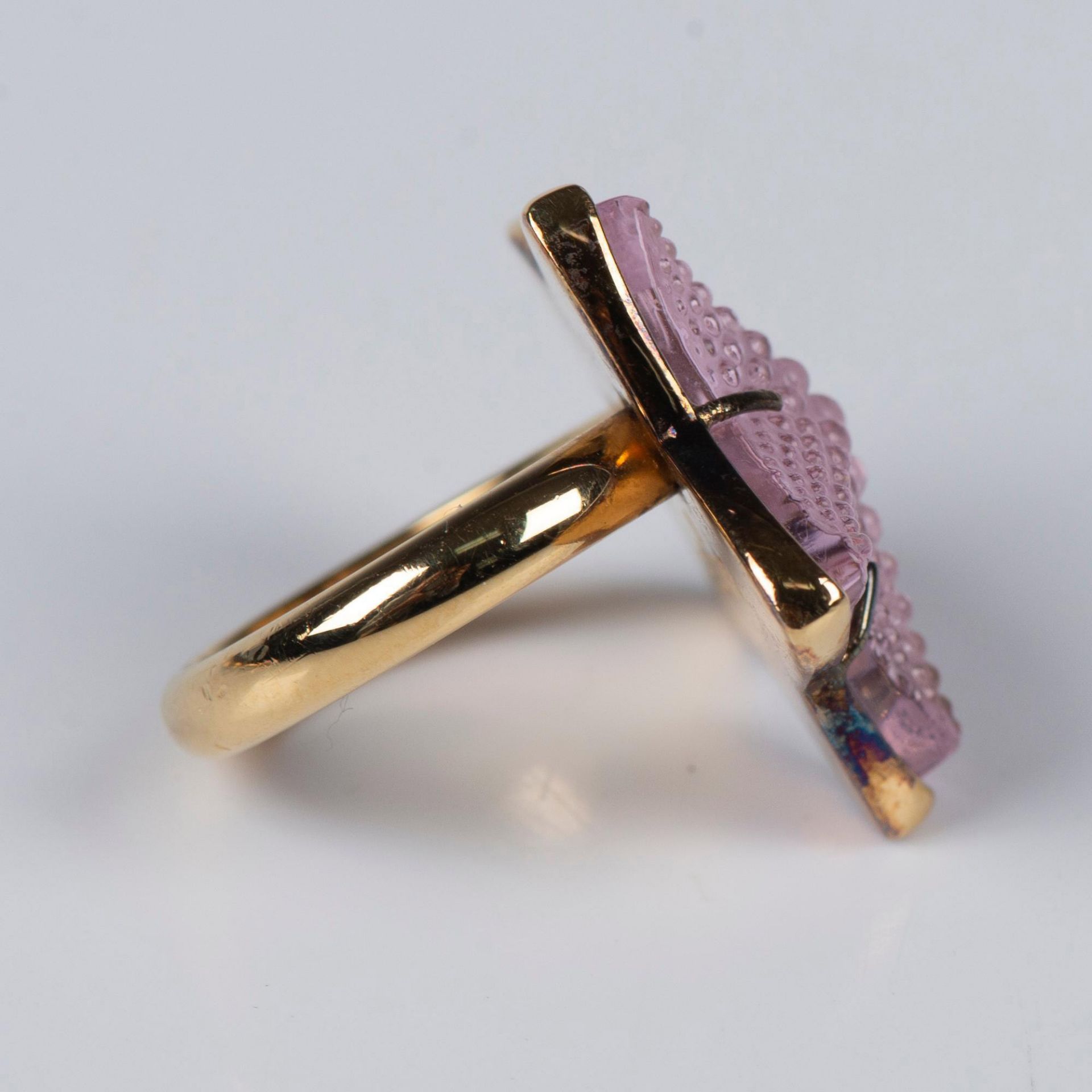 2pc Lalique Paris Pink Oceania Starfish Necklace & Ring - Bild 9 aus 14