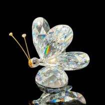 Swarovski Crystal Figurine, Butterfly with Gold Antennae