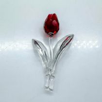 Swarovski Crystal Figurine, Red Tulip