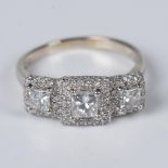 Gorgeous 14K White Gold & 1.5CTW Diamond Ring