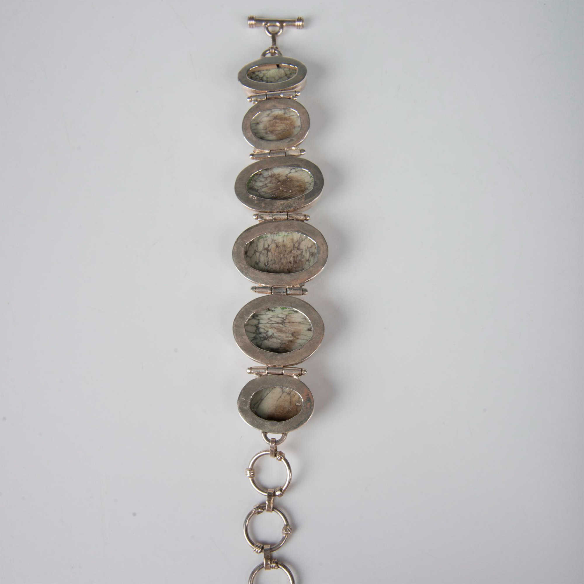 Sterling Silver and Stone Bracelet - Image 5 of 7