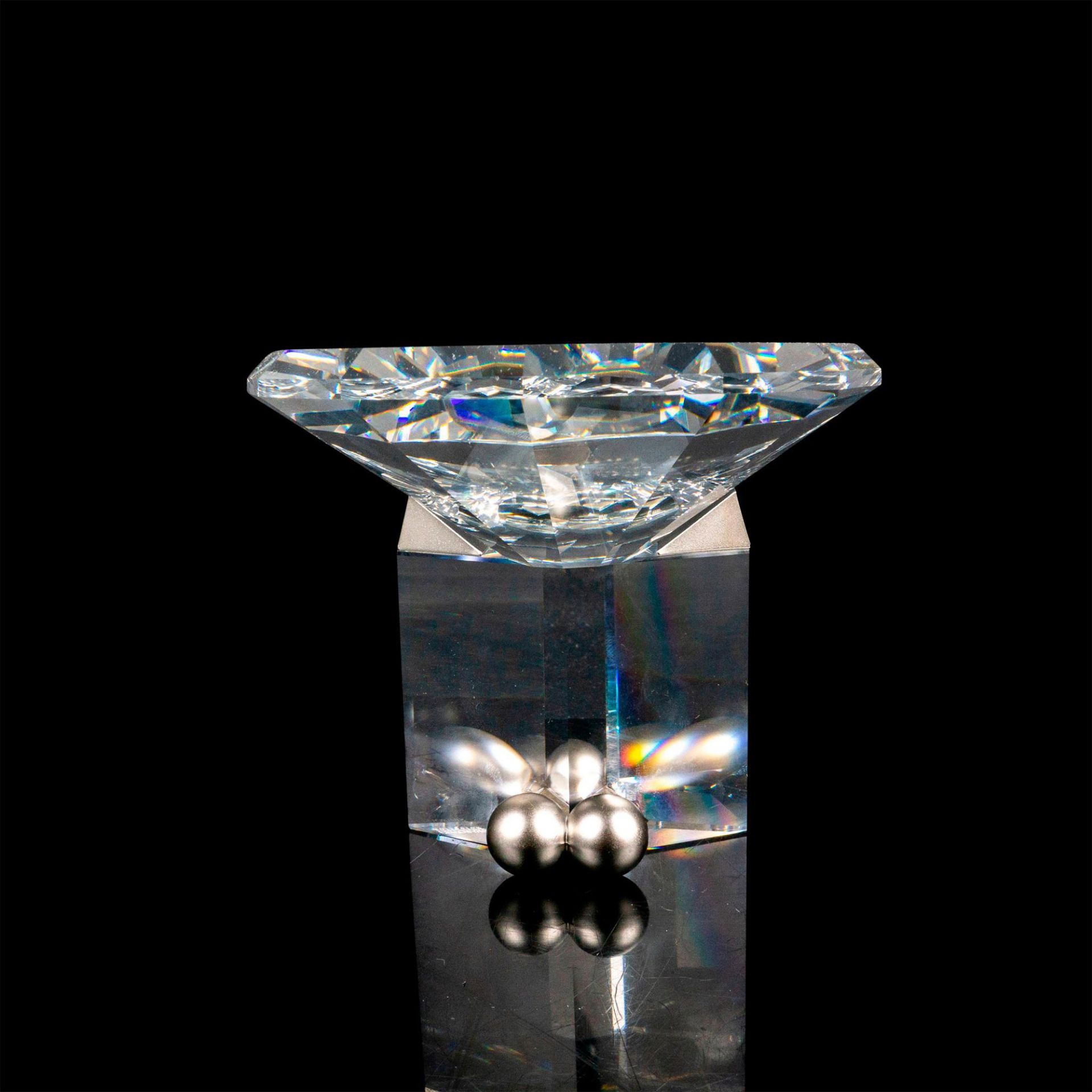 Swarovski Crystal Bowl, Euclid Caviar - Image 2 of 4