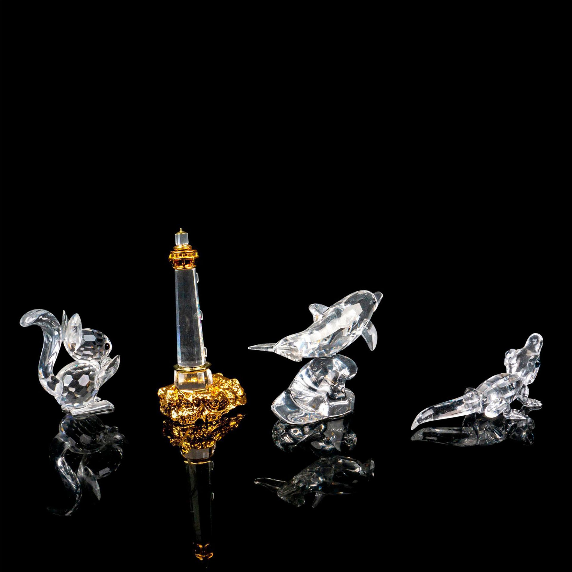 4pc Swarovski Crystal Figurines - Image 2 of 3