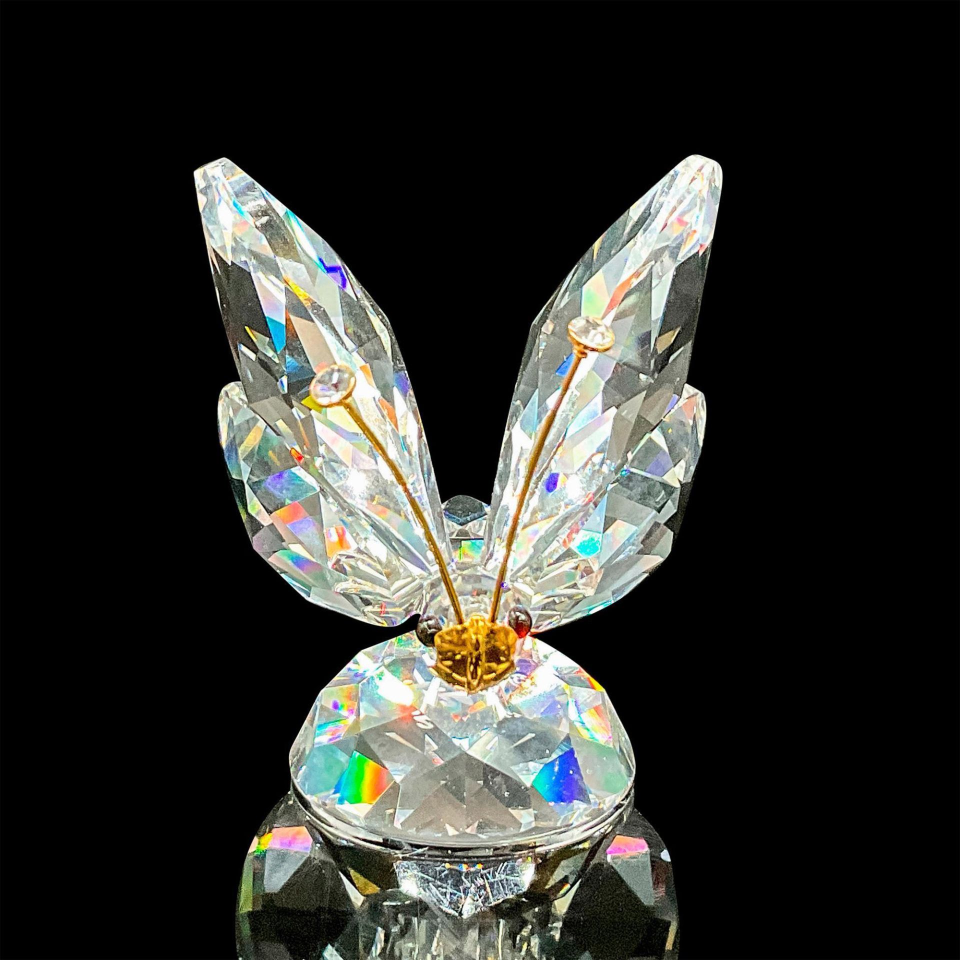 Swarovski Crystal Figurine, Butterfly with Gold Antennae - Image 2 of 5