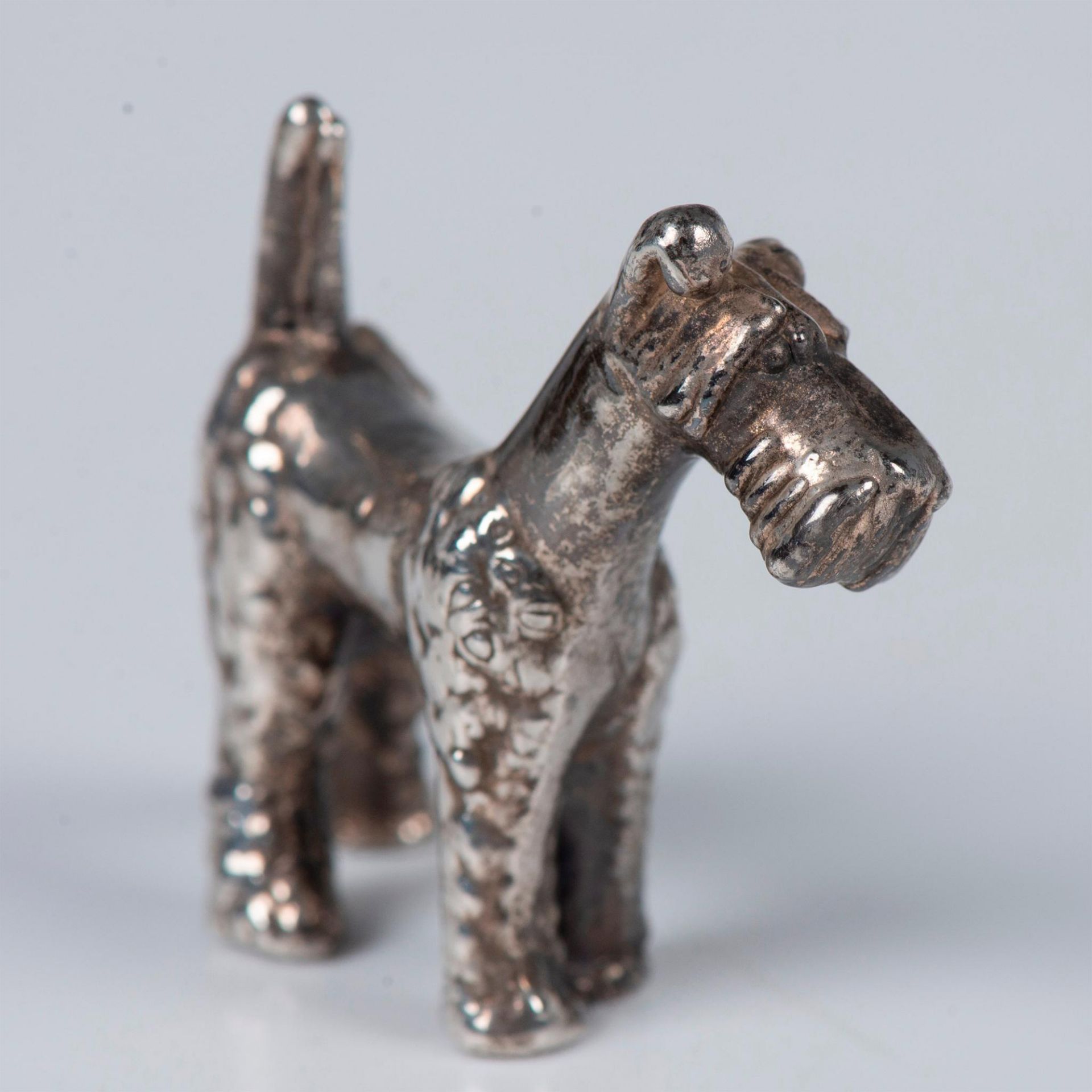 Vintage Mini Sterling Silver Terrier Dog Figurine - Image 2 of 6