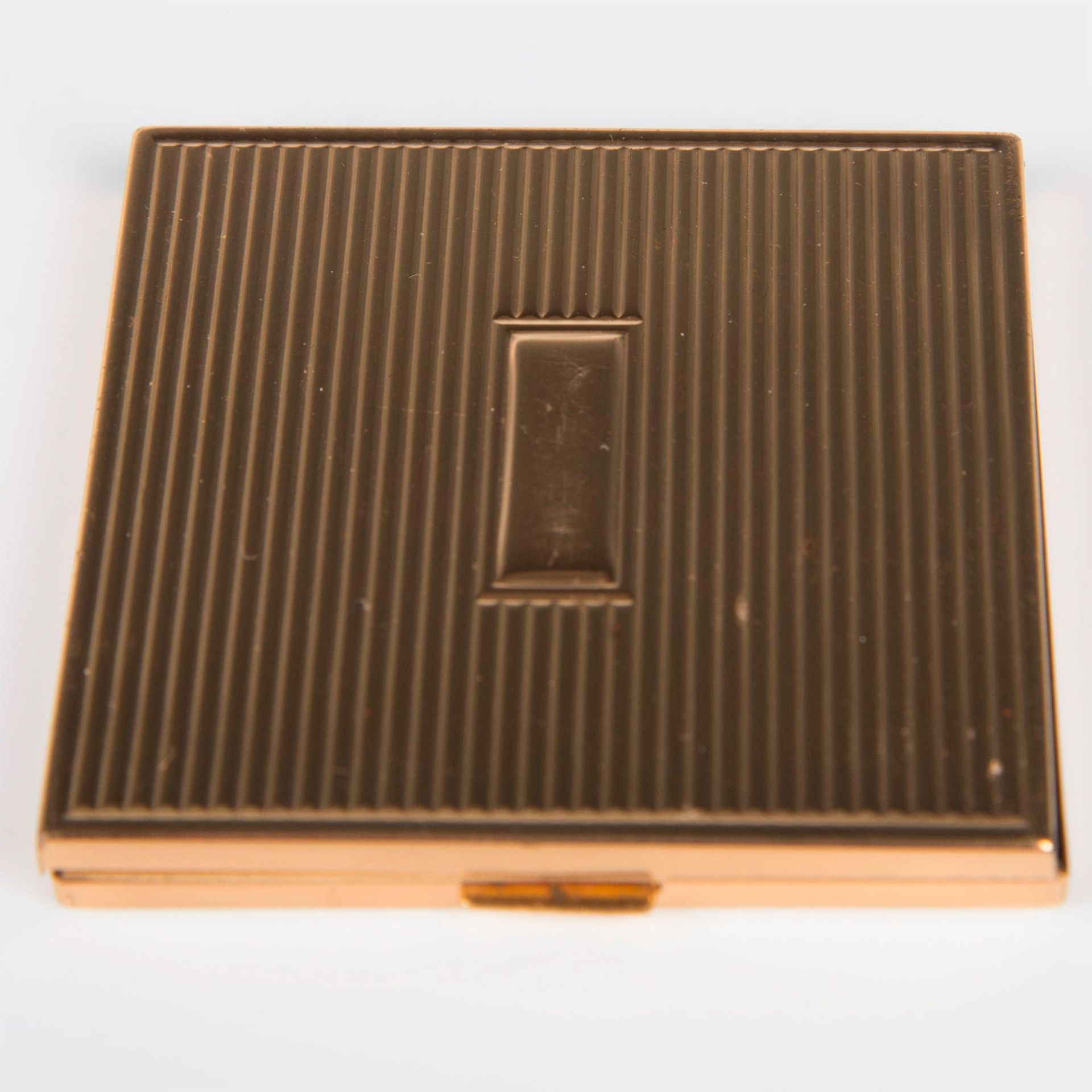 Evans Gold Tone Compact Case