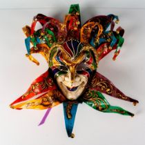 Original Venice Venetian Mask, Jester, Multi-Color