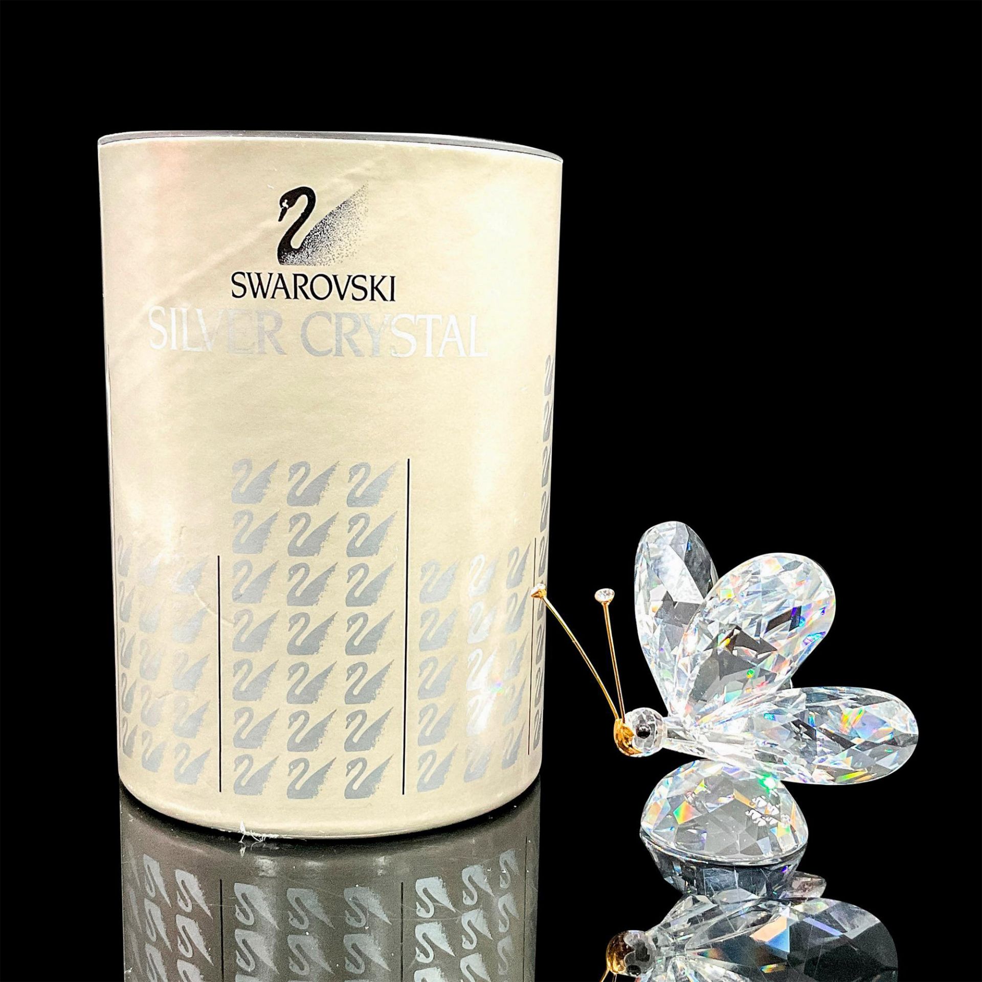Swarovski Crystal Figurine, Butterfly with Gold Antennae - Image 5 of 5