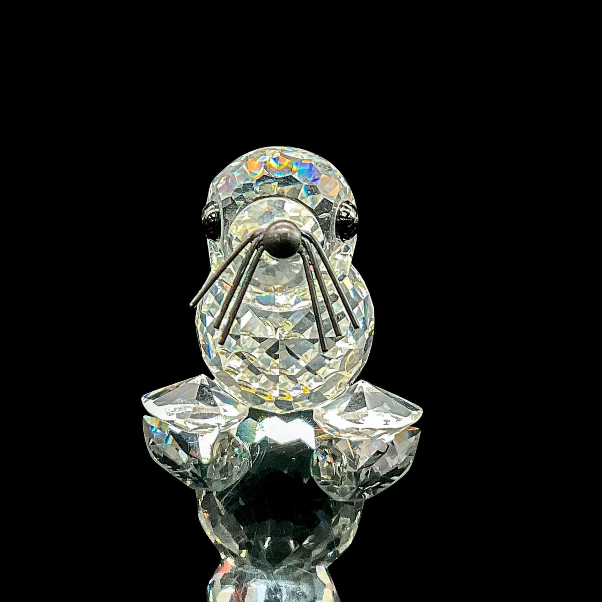 Swarovski Silver Crystal Figurine, Seal - Image 2 of 5