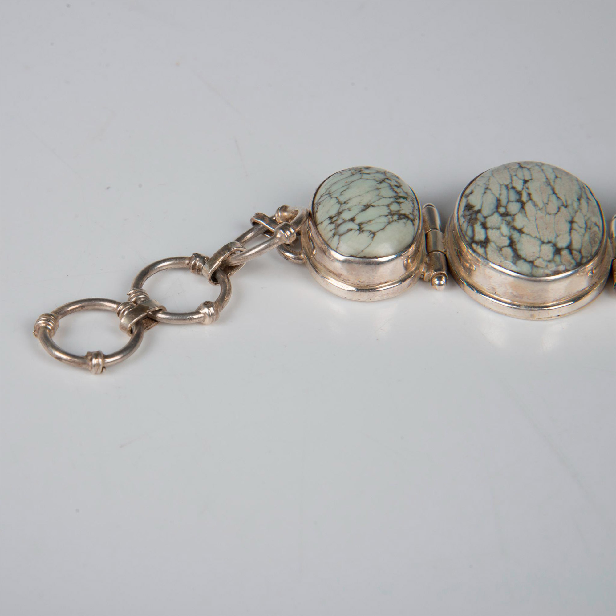 Sterling Silver and Stone Bracelet - Image 6 of 7