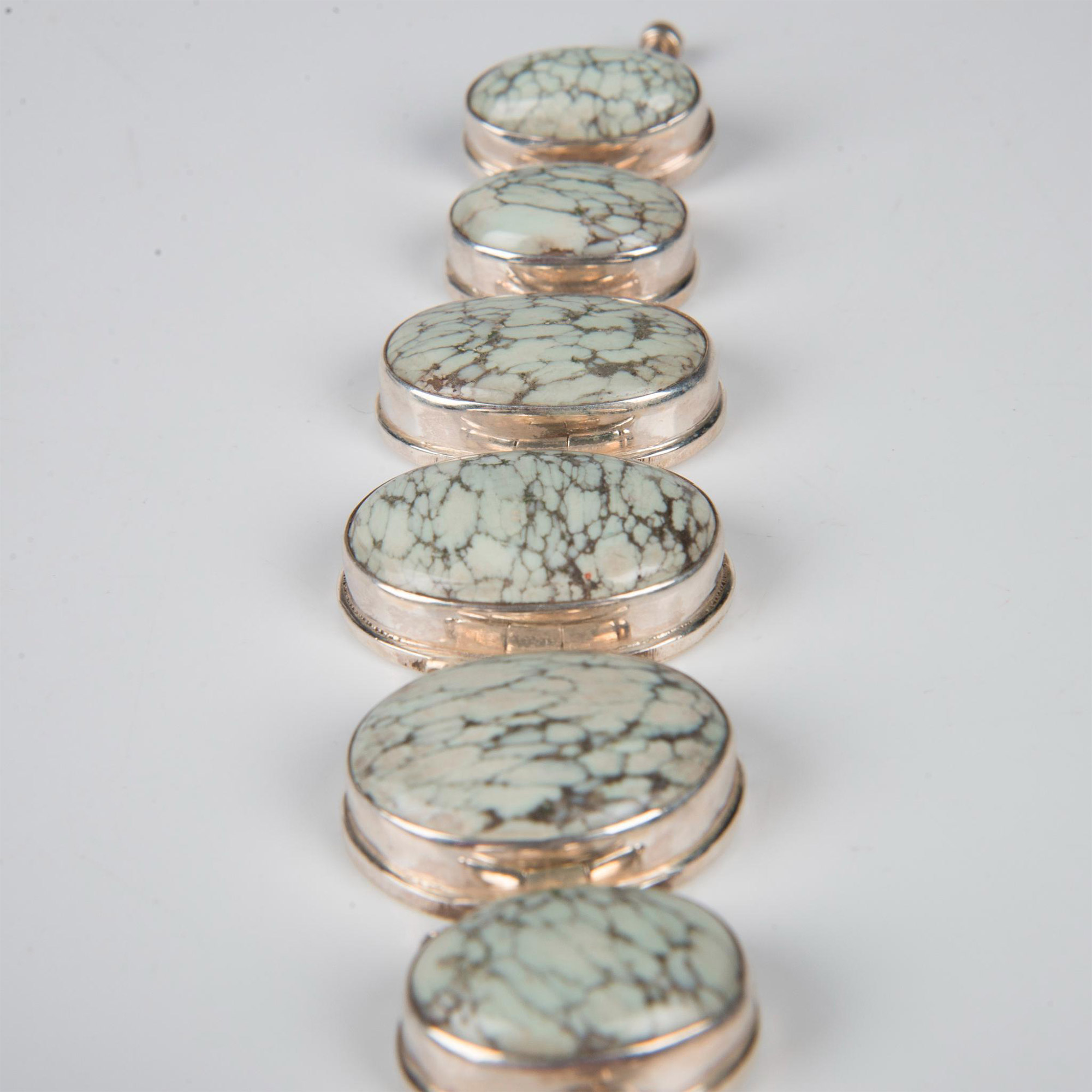 Sterling Silver and Stone Bracelet - Image 3 of 7