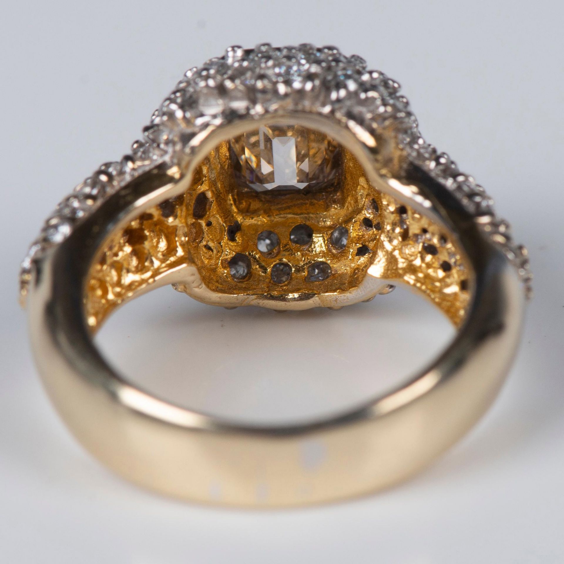 Radiant 14K Gold & 2.77CTW Diamond Ring - Bild 4 aus 10