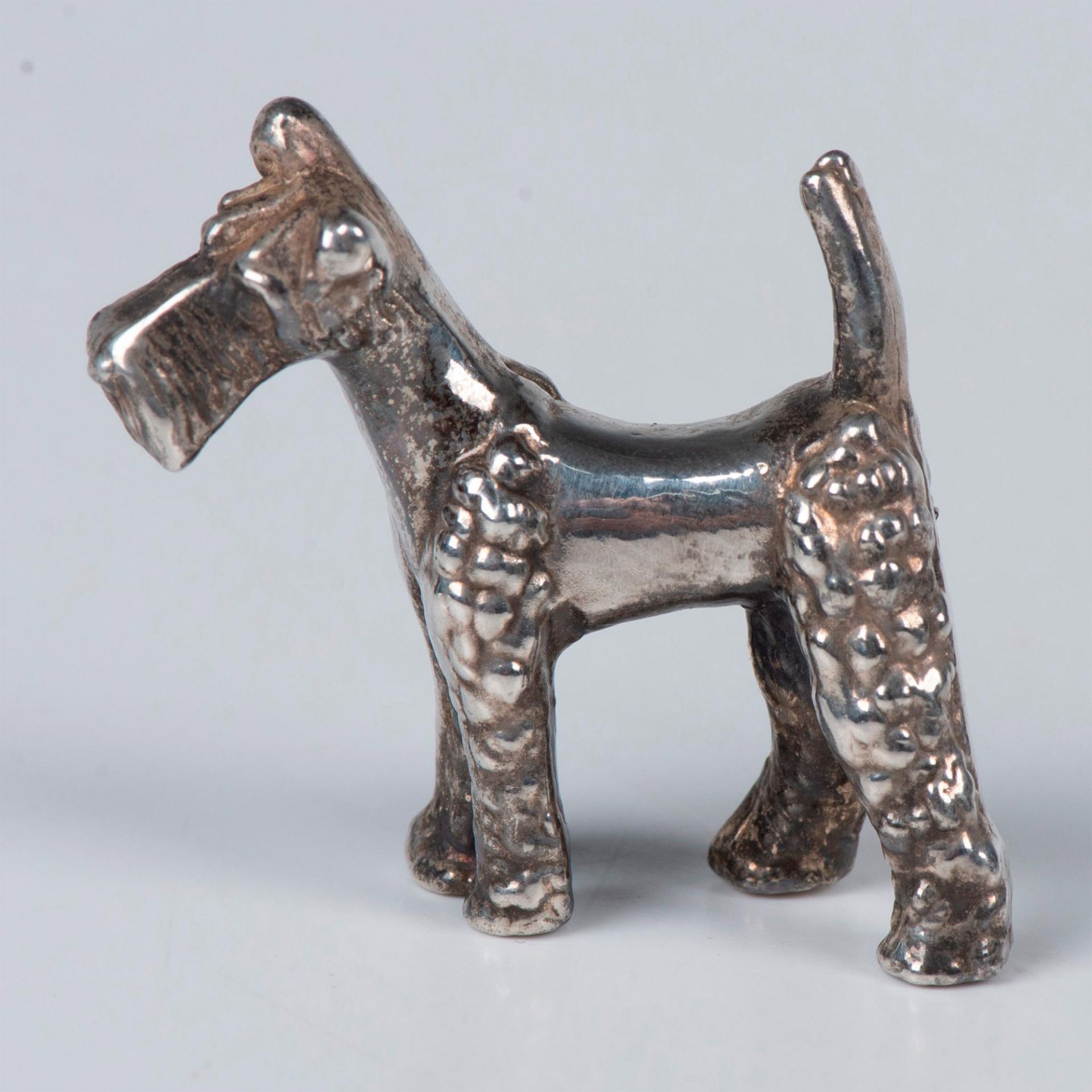 Vintage Mini Sterling Silver Terrier Dog Figurine - Image 4 of 6