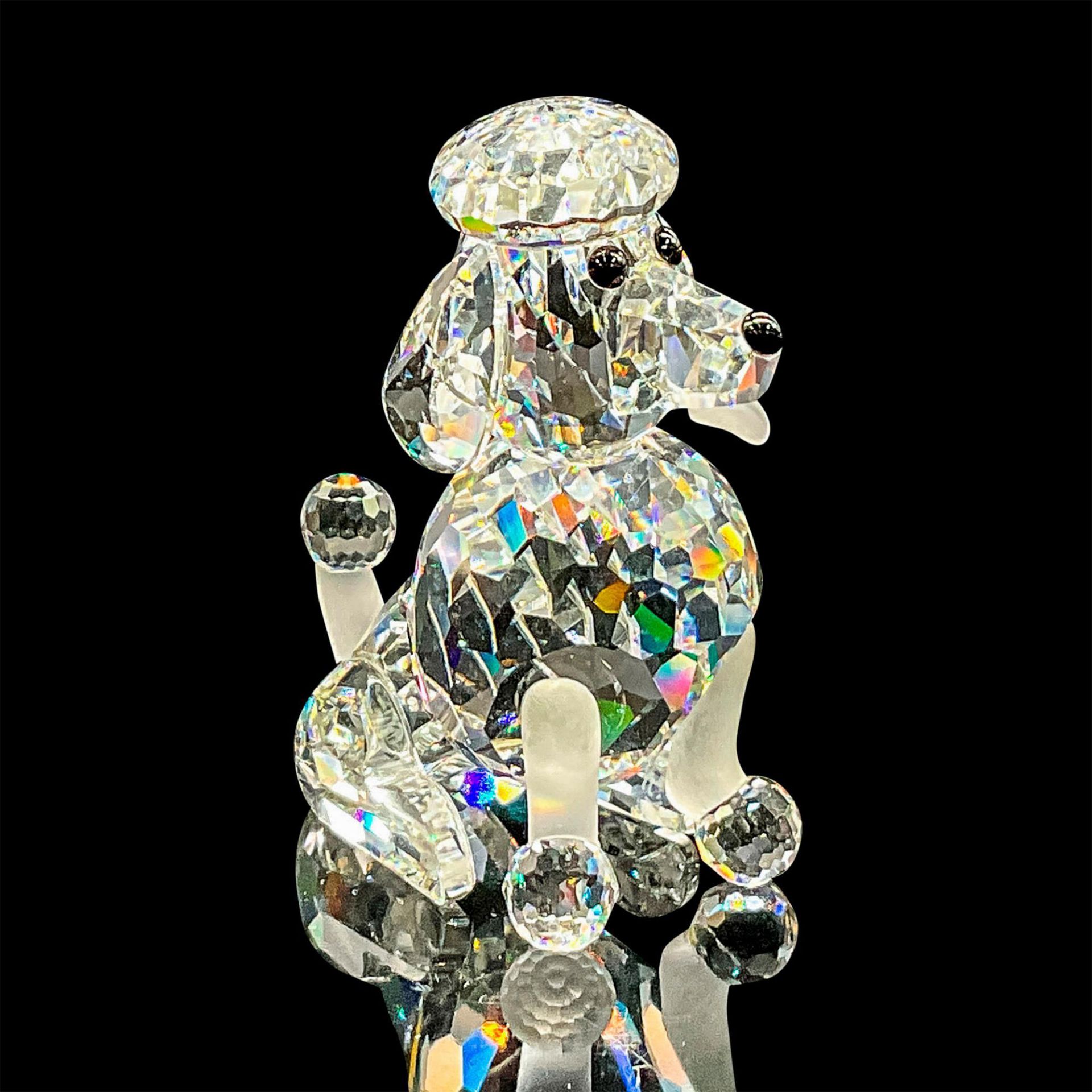 Swarovski Silver Crystal Figurine, Sitting Poodle - Image 2 of 5