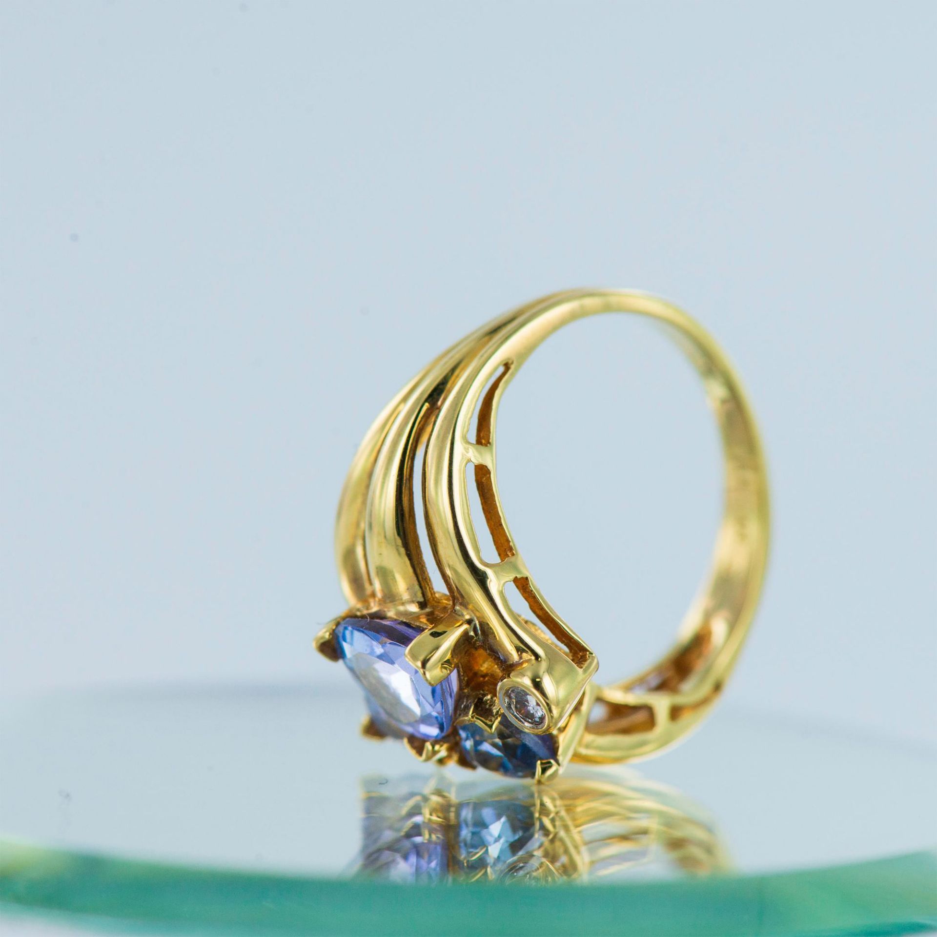 LeVian 18K Yellow Gold, Diamond, and Amethyst Ring - Bild 9 aus 13