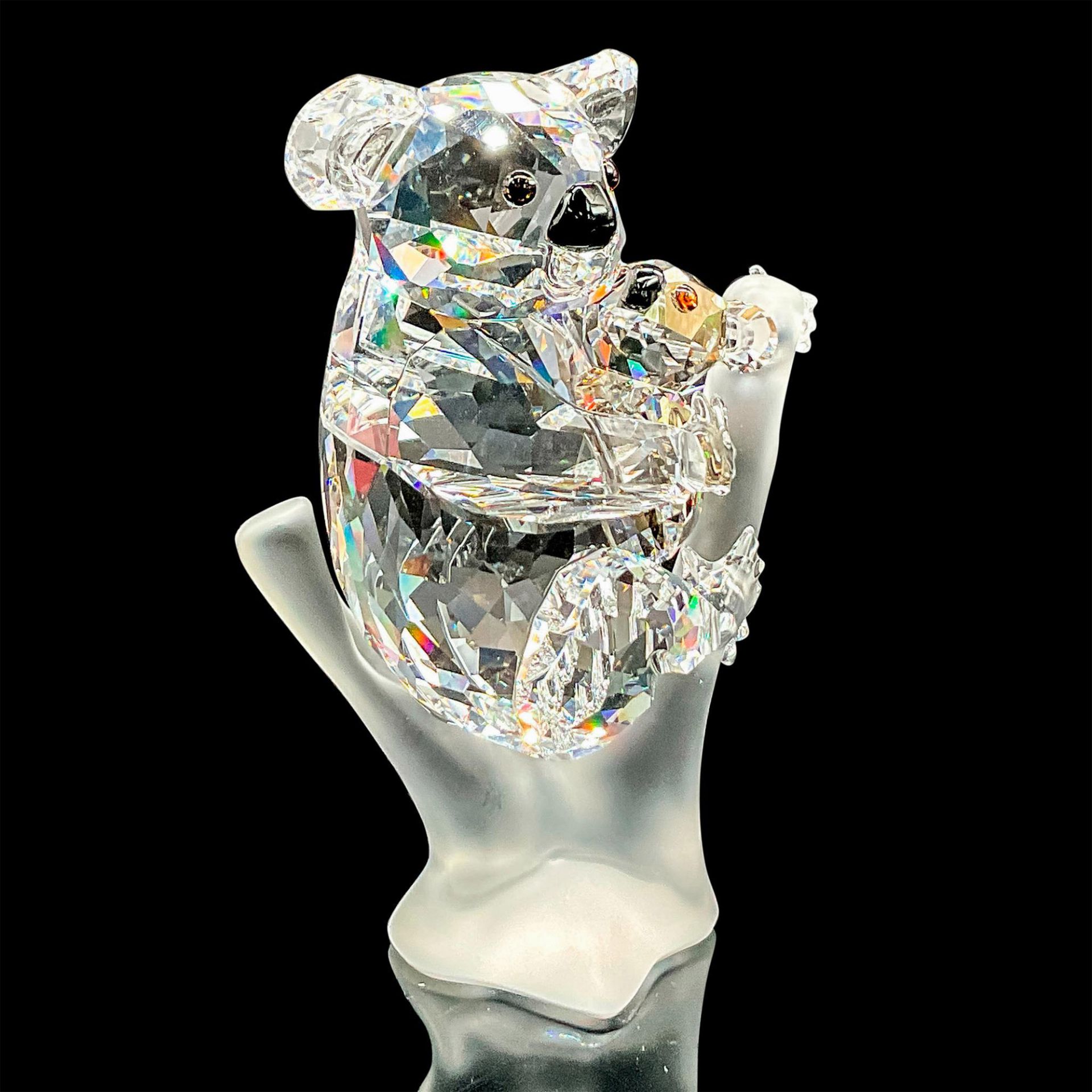 Swarovski Crystal Figurine, Koala Mother and Baby