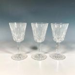 3pc Waterford Crystal Wine Glasses, Lismore