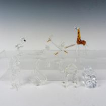 8pc Vintage Assorted Glass Animal Figurines