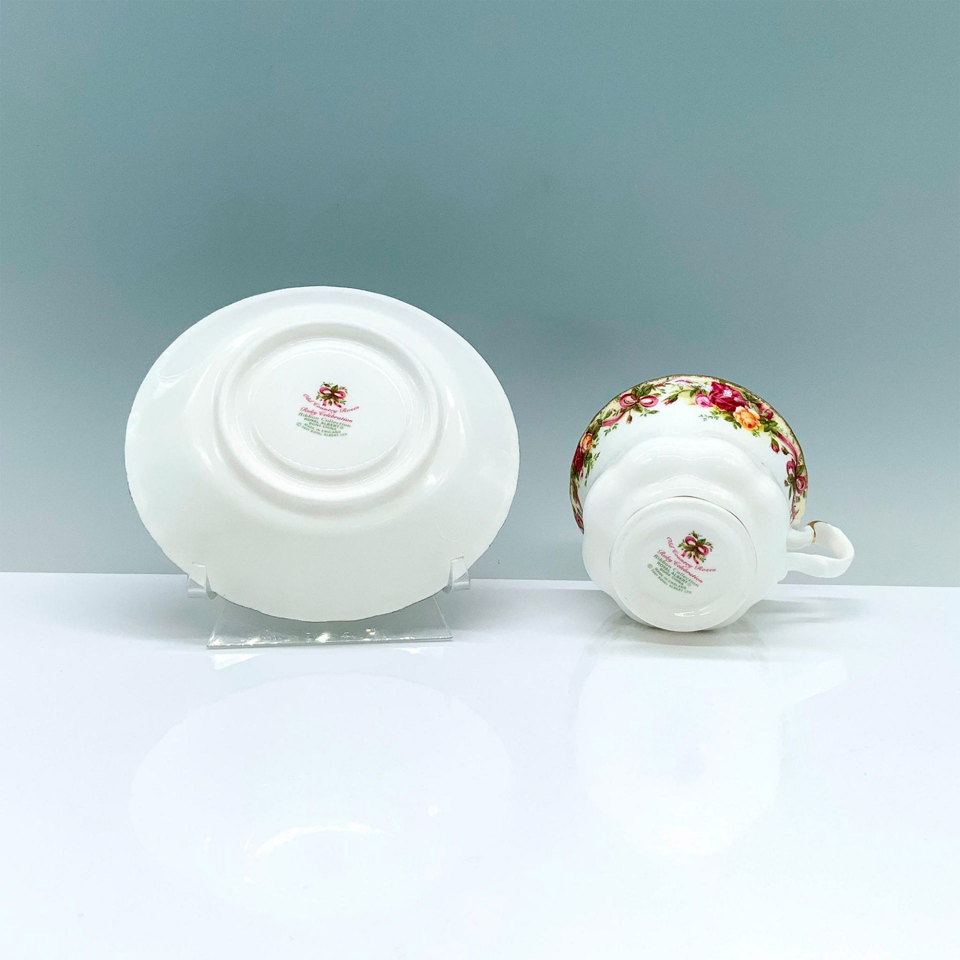 Royal Albert Teacup and Saucer, Ribbon Collection - Bild 3 aus 3