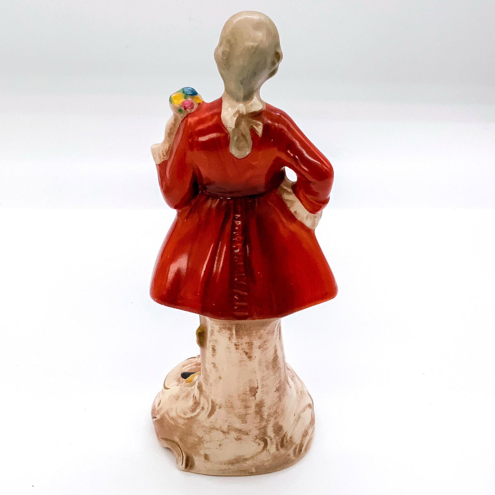 German Ceramic Figurine, Gentleman with Flowers - Bild 2 aus 3