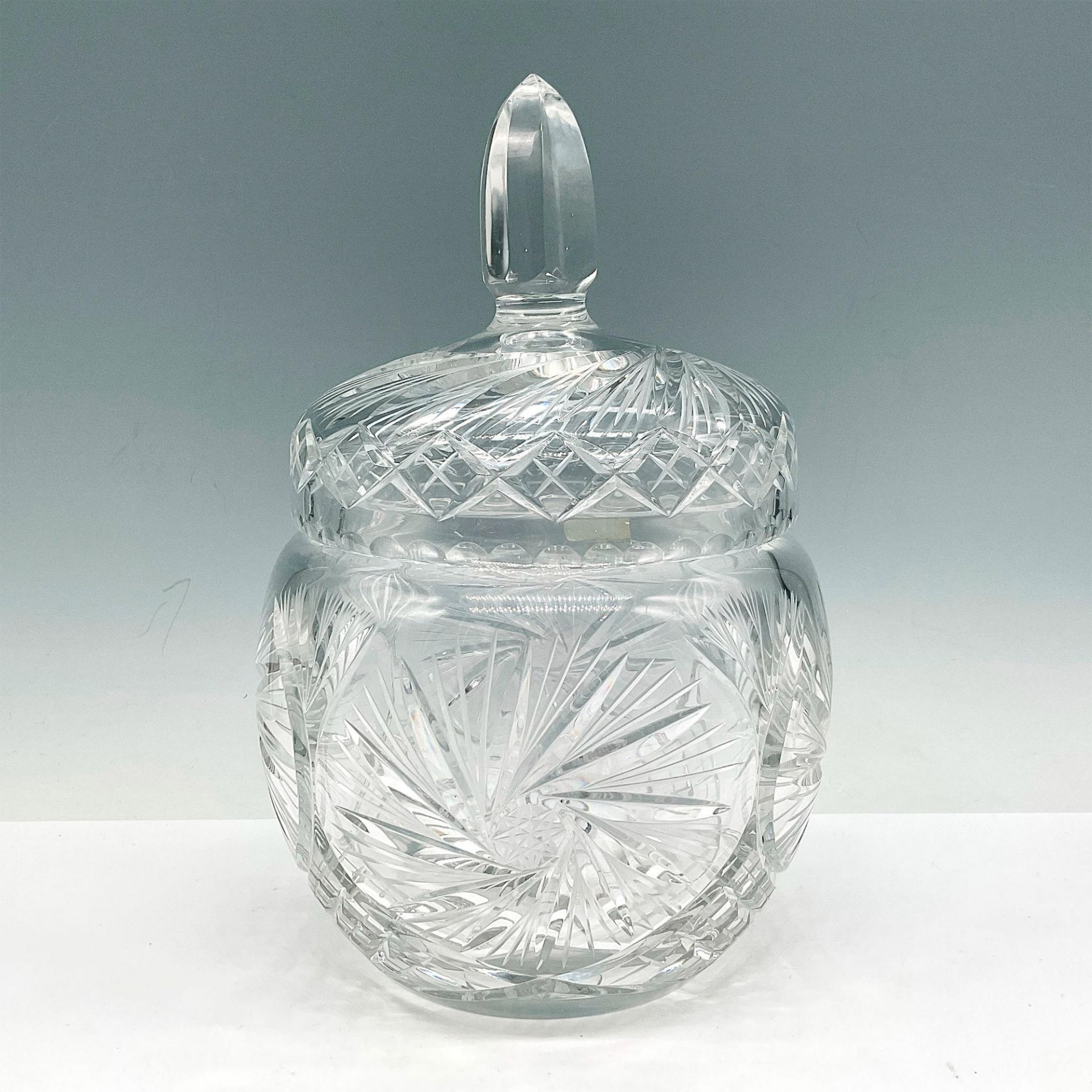 2pc Irena Crystal Lidded Cookie Jar and Box - Bild 2 aus 9