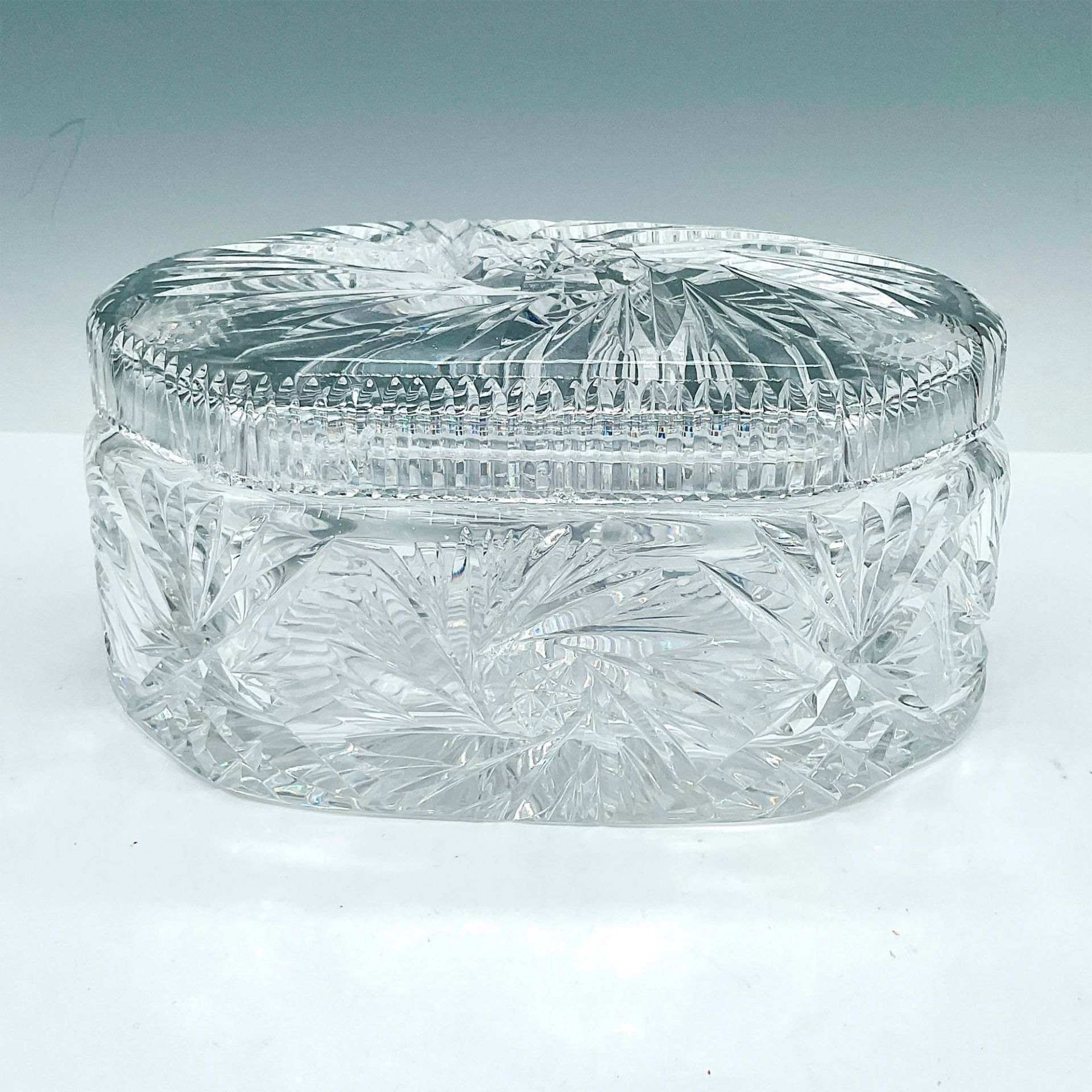 2pc Irena Crystal Lidded Cookie Jar and Box - Bild 5 aus 9