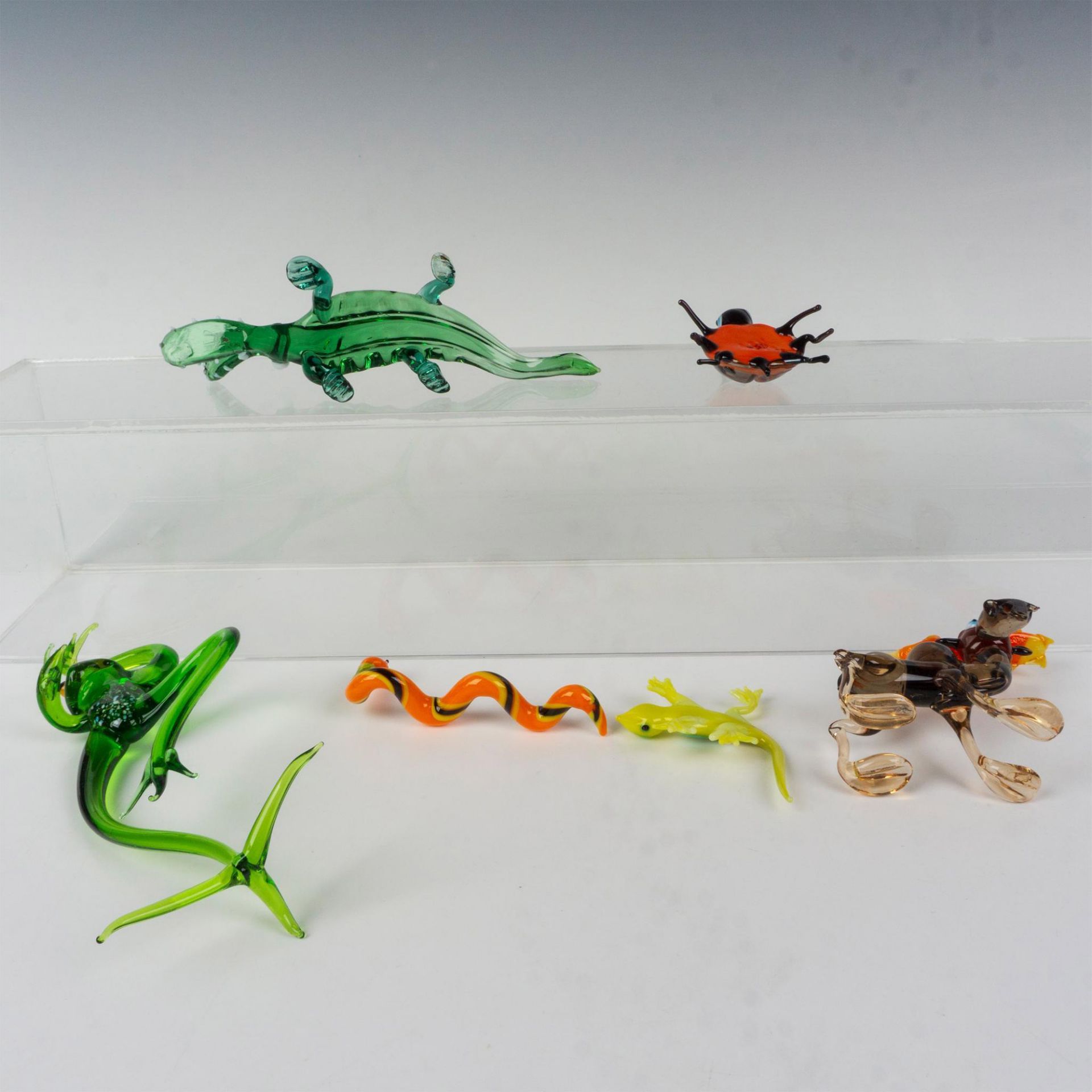 6pc Collection of Art Glass Figurines - Image 3 of 3