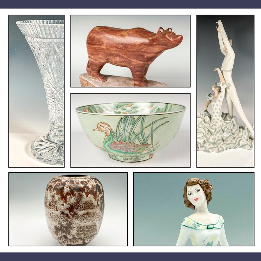 Art Pottery, Glass, & Estate Collections