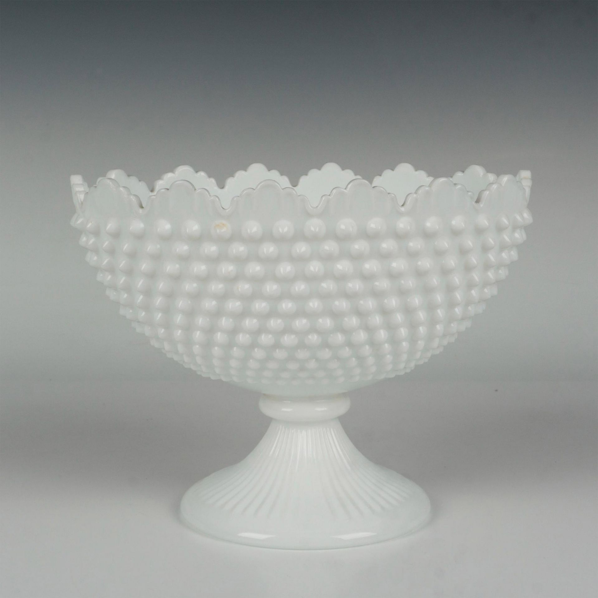 3pc Vintage Milk Glass Hobnail Bowl Grouping - Bild 4 aus 9