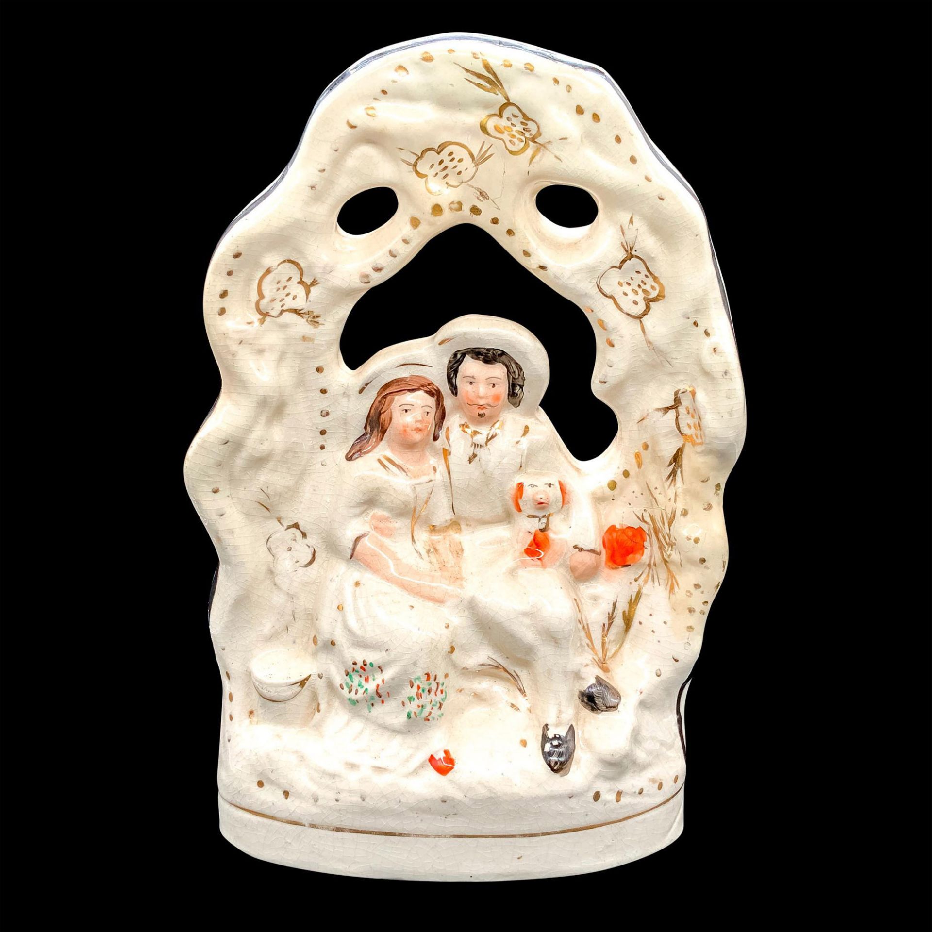 Vintage Staffordshire Figure, Courting Couple