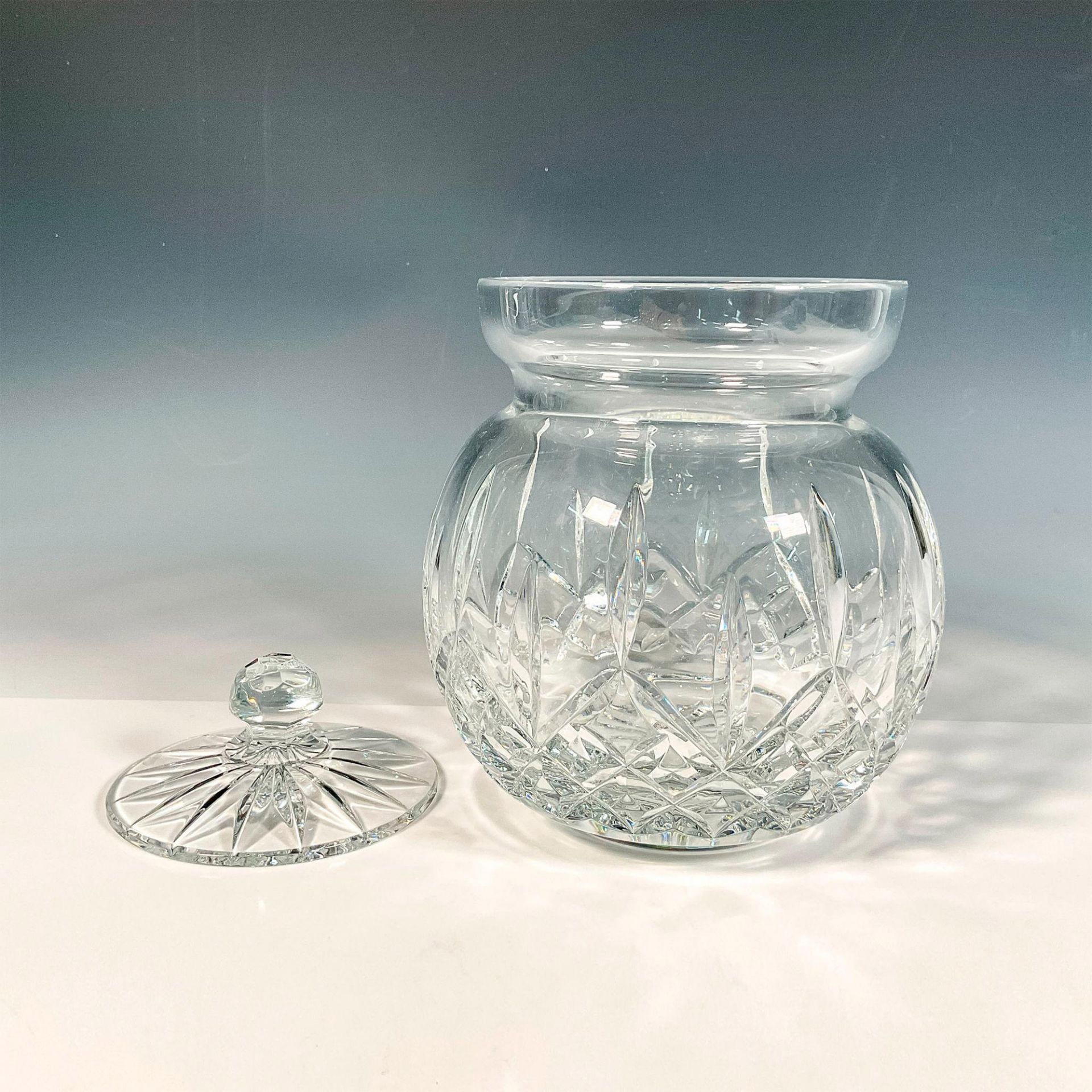 Waterford Crystal Round Biscuit Jar, Lismore - Image 2 of 3