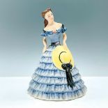 Peggy Porcher Southern Belle Ceramic Figurine Blue Dress
