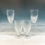 4pc Waterford Crystal Iced Tea Glasses, Lismore