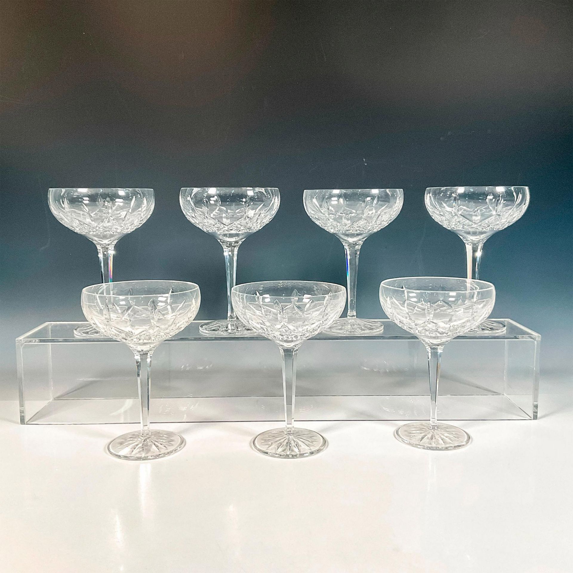 7pc Waterford Crystal Margarita Glasses, Lismore