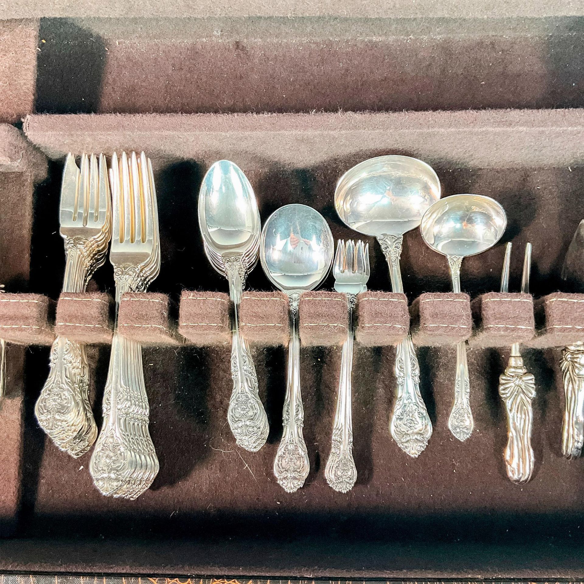 60pc Gorham Sterling Silver King Edward Flatware Set - Bild 5 aus 9