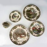 5pc Johnson Bros The Friendly Village Luncheon Tea Set