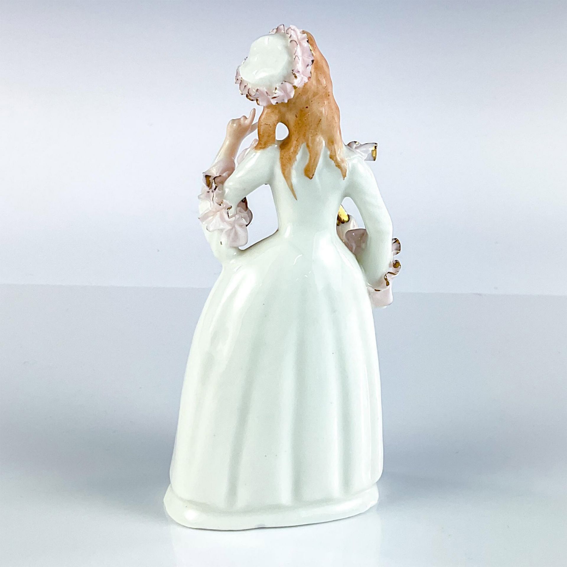 Vintage Bone China Figurine, Lady with Fan - Image 2 of 3