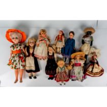 10pc Vintage International Doll Collection from Around the World