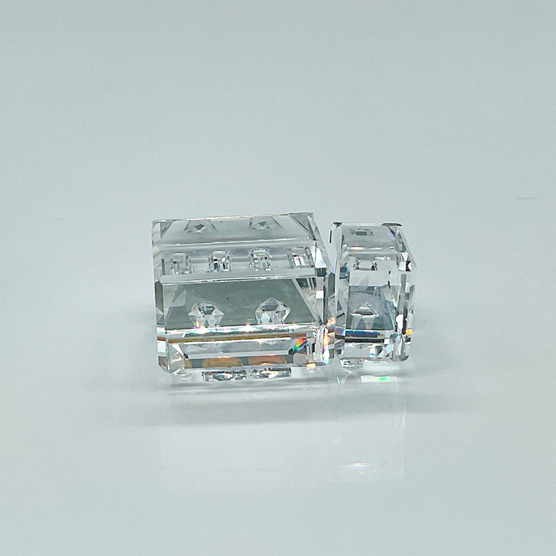 Swarovski Silver Crystal Figurines, Crystal City Houses Set - Image 3 of 3